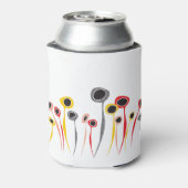 Retro-Blume können kühler werden Dosenkühler (Kanne Rückseite)