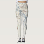 Retro-Blume Leggings (Vorderseite)