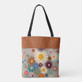 Retro-Blume Lehrerin Bibel-Mama Tasche (Rückseite)