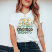Retro-Blume Ließ Kindness Bloom T-Shirt