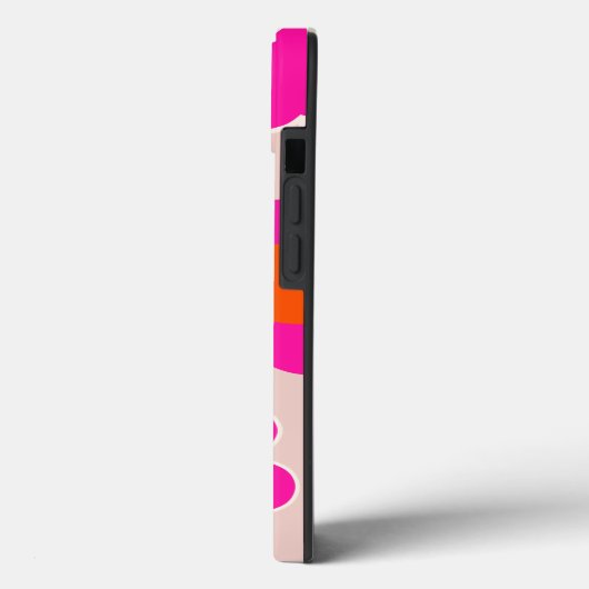 Retro Blume Markt Florenz Abstrakt Rosa Blüte Case-Mate iPhone Hülle (Rückseite / Links)