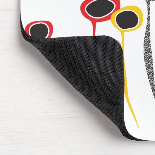 Retro-Blume Maus-Pad Mousepad (Ecke)