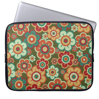 Retro Blume Moderne, trendige Laptop-Schnürsenkel Laptopschutzhülle