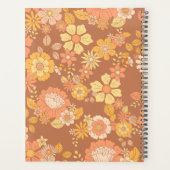 Retro Blume Monatsplaner Planer (Rückseite)