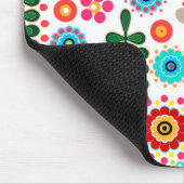 Retro, Blume Mousepad (Ecke)