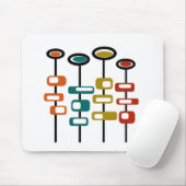 Retro-Blume Mousepad (Mit Mouse)