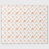 Retro Blume Muster. Geschenkpapier (Flach)