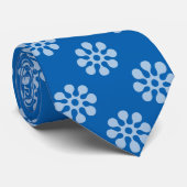 Retro-Blume nahtlos durchsichtig Krawatte (Gerollt)
