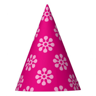 Retro-Blume nahtlos durchsichtig Partyhütchen