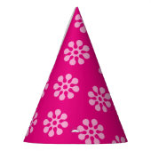 Retro-Blume nahtlos durchsichtig Partyhütchen (Links)