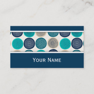 Retro-Blume nahtlos durchsichtig Visitenkarte