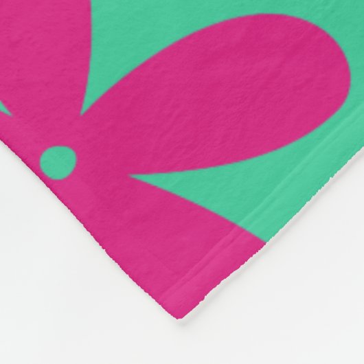 Retro-Blume nahtlos farbig Fleecedecke (Ecke)