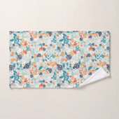 Retro-Blume Nahtloses Muster Badhandtuch Set (Handtuch)