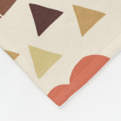 Retro-Blume - nahtloses Muster Fleecedecke (Ecke)