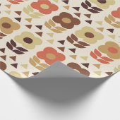 Retro-Blume - nahtloses Muster Geschenkpapier (Ecke)