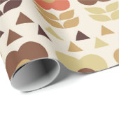 Retro-Blume - nahtloses Muster Geschenkpapier (Rolleneckpunkt)