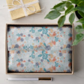 Retro-Blume Nahtloses Muster Seidenpapier (Geschenk)