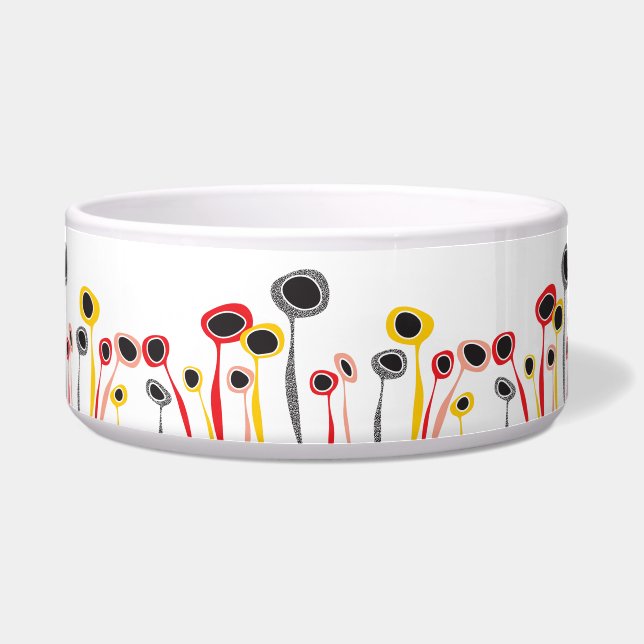 Retro-Blume Napf (Vorderseite)