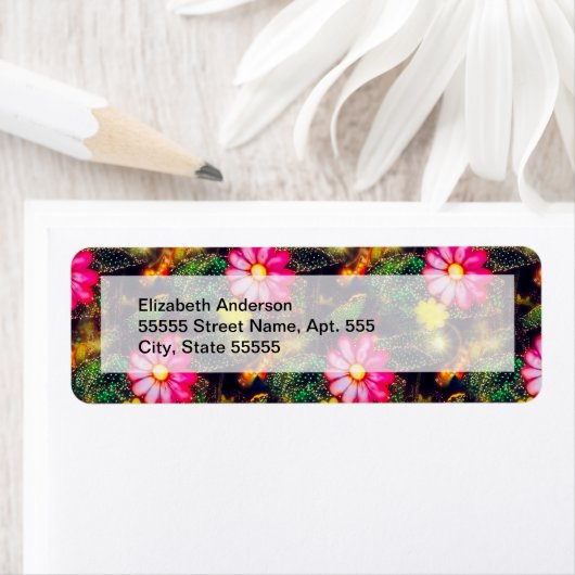 Retro-Blume Neonlicht (Insitu)