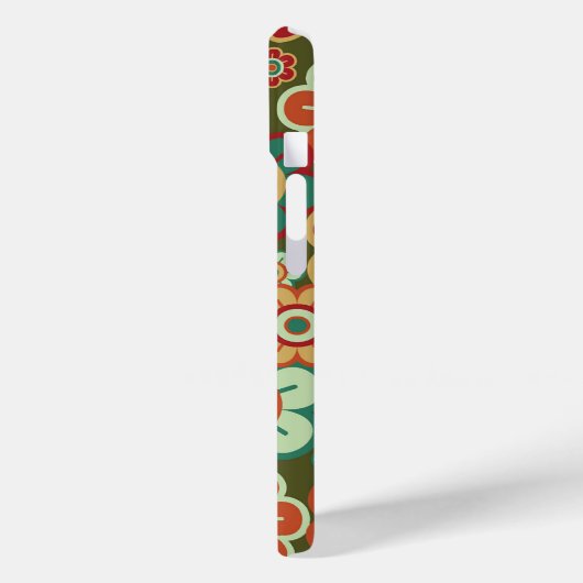 Retro Blume Niedliche Milchblüten Muster Fun Case-Mate iPhone Hülle (Rückseite / Links)