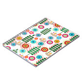 Retro, Blume Notizblock (Linke Seite)