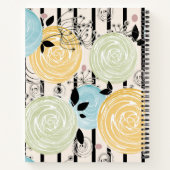 Retro, Blume Notizblock (Rückseite)