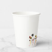 Retro-Blume Papiercup Pappbecher (Rechts)