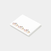 Retro-Blume Postit-Hinweise Post-it Klebezettel (angewinkelt)