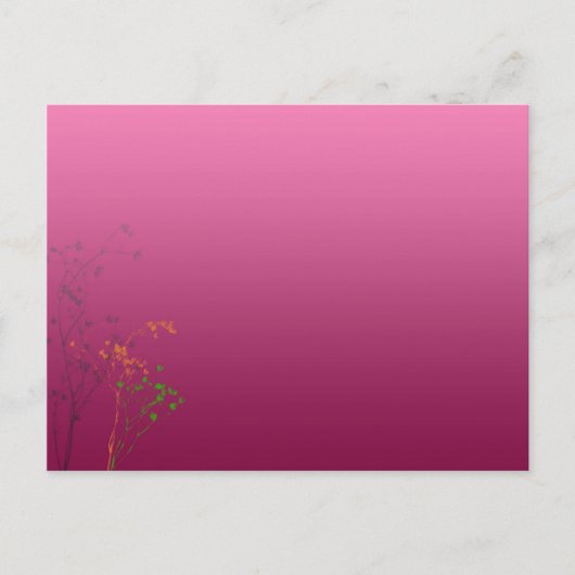 Retro-Blume Postkarte (Vorderseite)