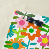 Retro-Blume-Power der 1960er Jahre Strandtuch (Beispiel)