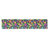 Retro Blume Power Kurz Table Runner Kurzer Tischläufer (Horizontal)