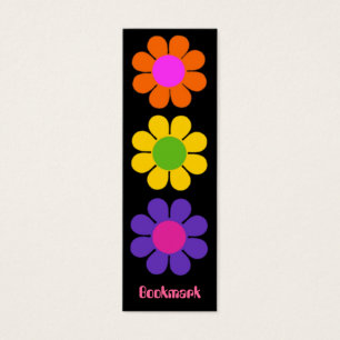 Retro Blume Power Lesezeichen