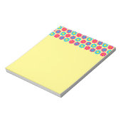 Retro-Blume-Power Notizblock (Rotiert)
