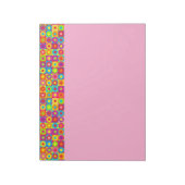 Retro-Blume-Power Notizblock (Rotiert)