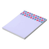 Retro-Blume-Power Notizblock (Rotiert)