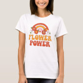 Retro-Blume-Power T-Shirt (Vorderseite)