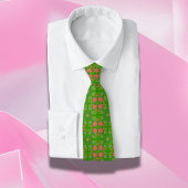 Retro-Blume Rosa Gelbe Orangenschmetterlinge Krawatte