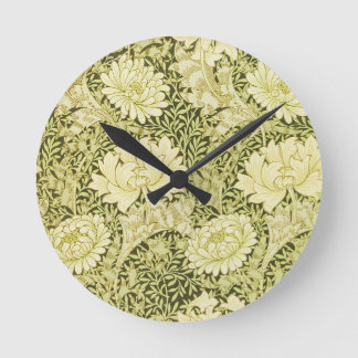 Retro-Blume Runde Wanduhr