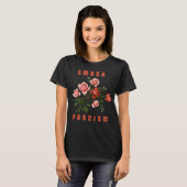 Retro-Blume - Schmutz des Faschismus T-Shirt (Vorne ganz)