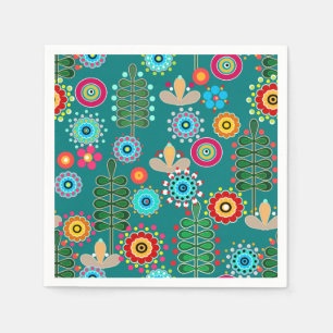 Retro, Blume Serviette