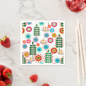 Retro, Blume Serviette (Beispiel)