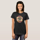 Retro-Blume Siebte Klasse Lehrer Idee T-Shirt (Vorne ganz)