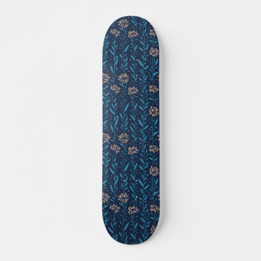 Retro-Blume Skateboard (Vorne)