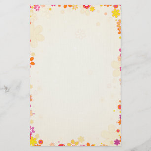 Retro-Blume stationär Briefpapier