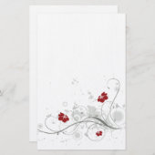 Retro-Blume stationär Briefpapier (Vorne/Hinten)