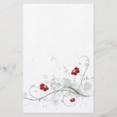 Retro-Blume stationär Briefpapier (Vorderseite)