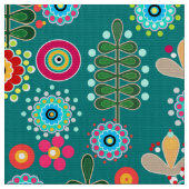 Retro, Blume Stoff (Nahaufnahme)