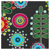 Retro, Blume Stoff (Nahaufnahme)