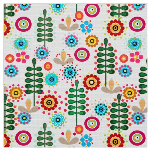 Retro, Blume Stoff (Muster)