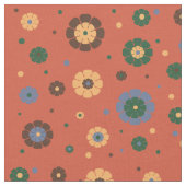 Retro-Blume Stoff (Nahaufnahme)